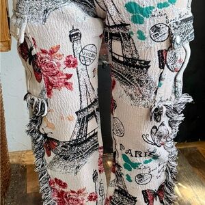 RARE GUAPI La Ville Lumiere TAPESTRY PANTS Blanket Jeans SIZE 30